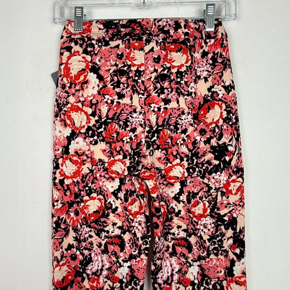 NWT Lysse High Waist Stretch Floral Print Ankle Pants Bold Garden Size XS NEW - Picture 8 of 10